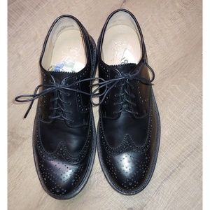 Men's J. Crew leather shoes wing tip dress shoes